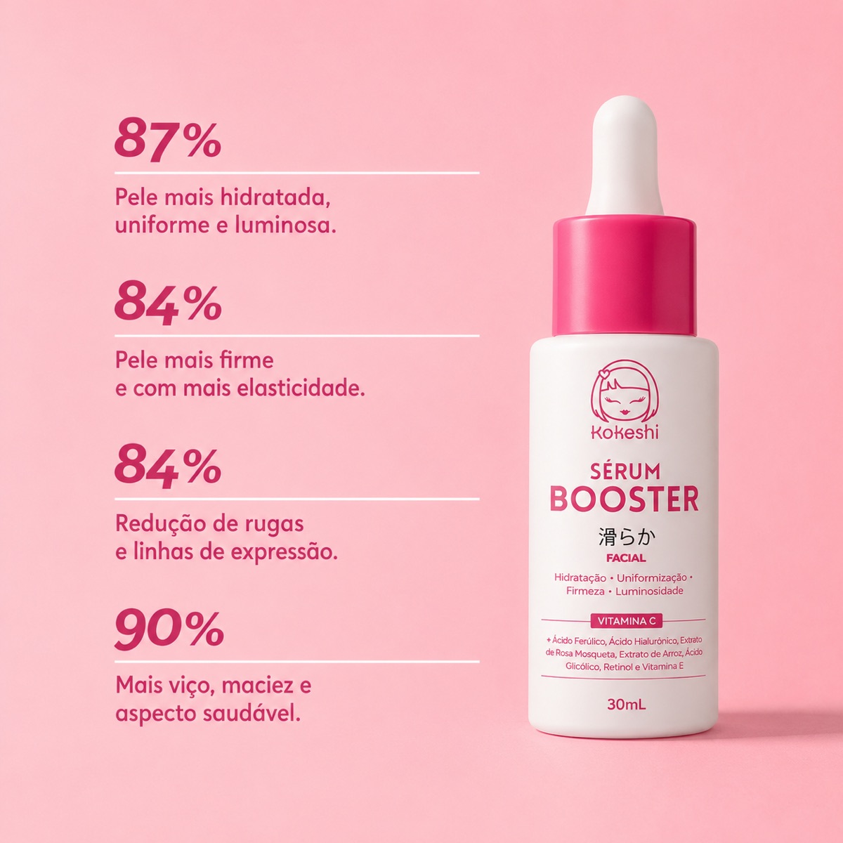Sérum Booster 30mL com vitamina C